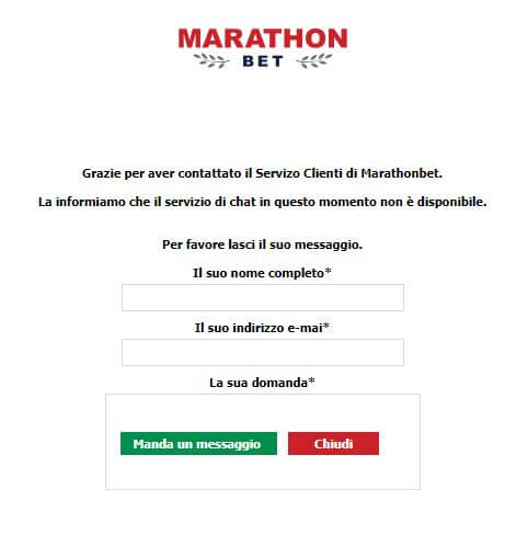 assistenza clienti marathonbet live chat